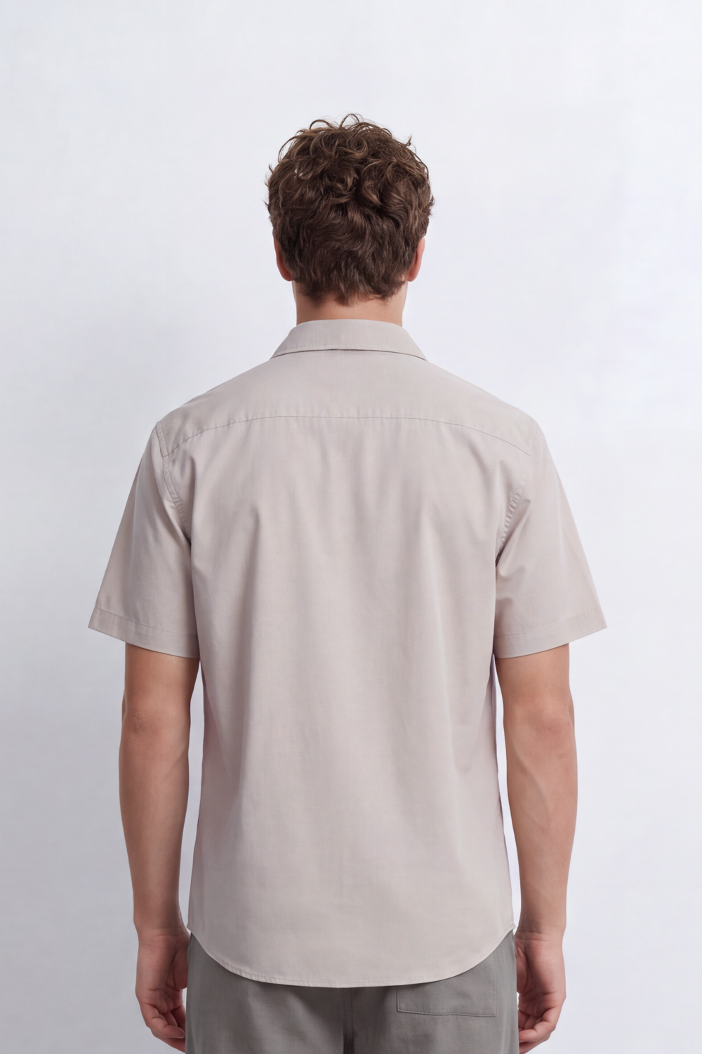 Men's Tomato Store Shirt Short Sleeve Clean Minimal Design Soft Textured Finish Regular Fit