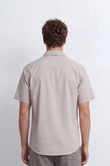 Men's Tomato Store Shirt Short Sleeve Clean Minimal Design Soft Textured Finish Regular Fit
