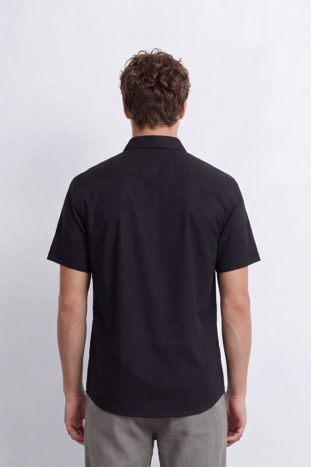 Men's Tomato Store Shirt Short Sleeve Clean Minimal Design Soft Textured Finish Regular Fit