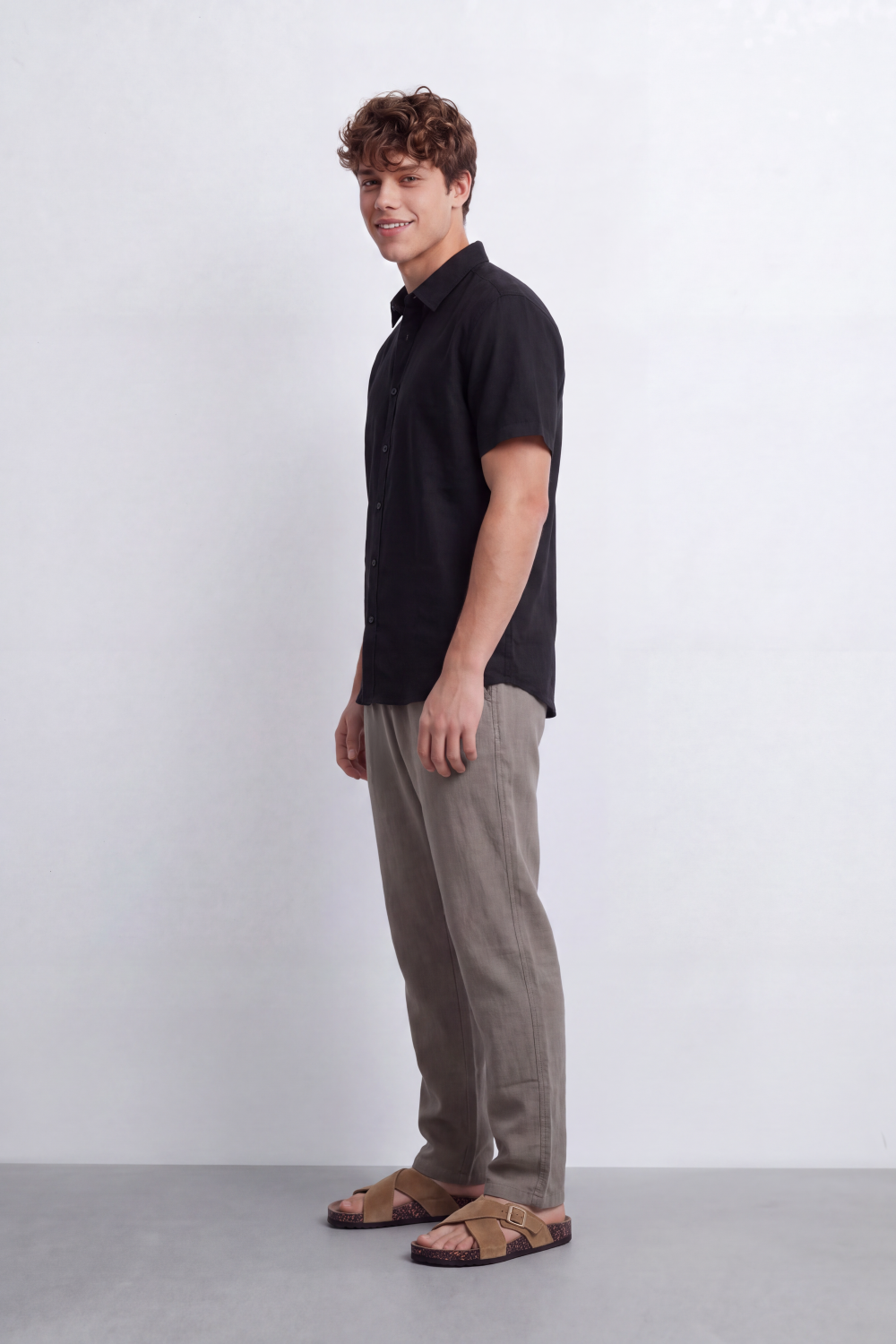 Men's Tomato Store Shirt Short Sleeve Clean Minimal Design Soft Textured Finish Regular Fit
