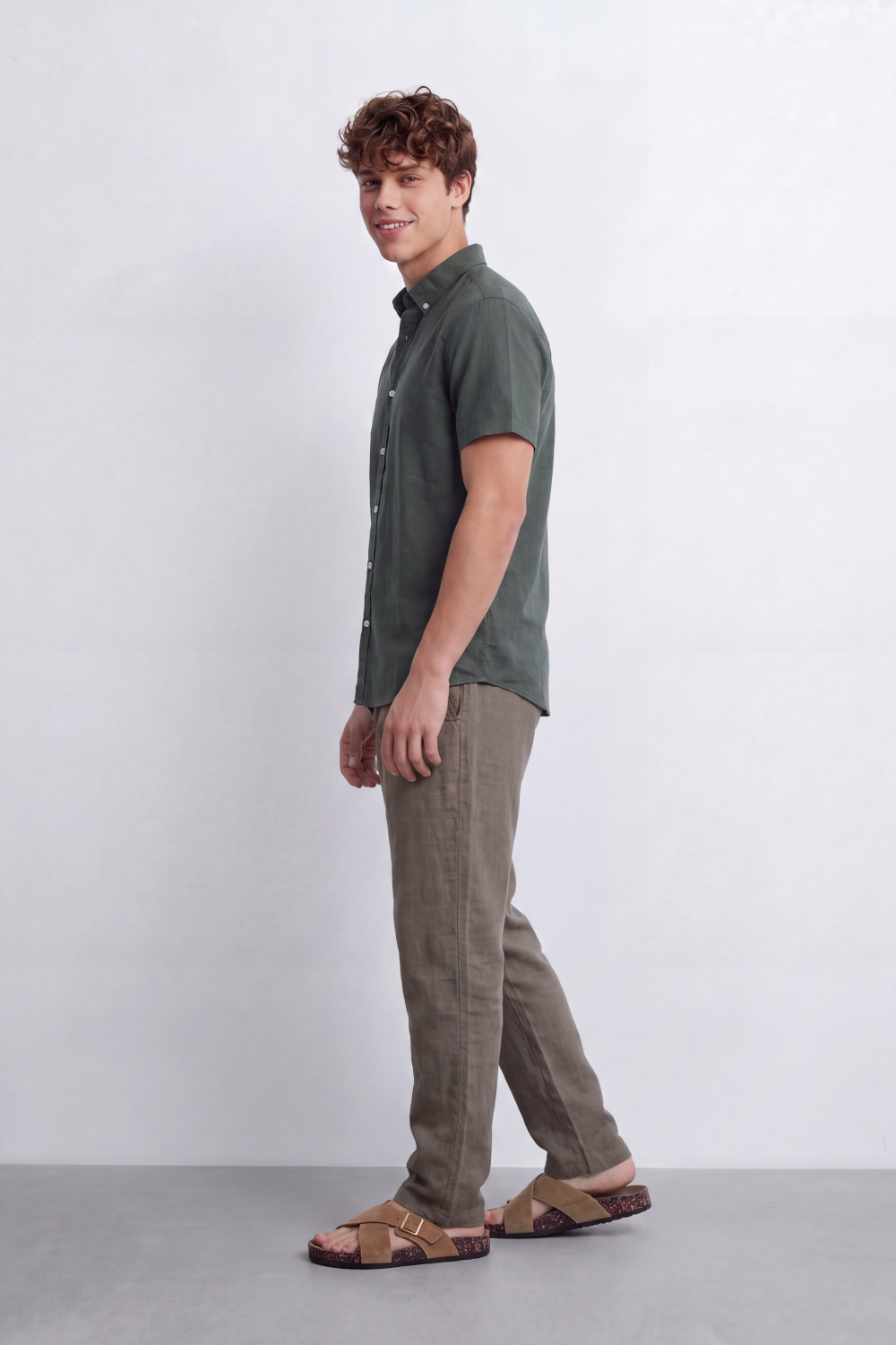 Men's Tomato Store Shirt Short Sleeve Clean Minimal Design Soft Textured Finish Regular Fit