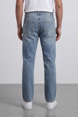 Men’s Tomato Store Light Vintage Wash Denim Essential Clean Five Pocket Design Pants