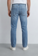 Men’s Tomato Store Light Vintage Wash Denim Essential With A Clean Five Pocket Design