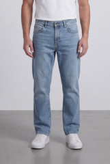 Men’s Tomato Store Light Vintage Wash Denim Essential Clean Five Pocket Design Pants