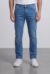 Men’s Tomato Store Used Denim Jeans Pants Belt Loops Button Closure Zip Fly Slim Fit