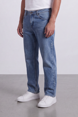 Men's Tomato Store Washed Denim used Pants Detail Mid-Rise Waist Regular Fit