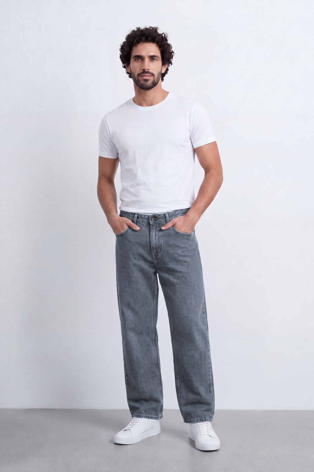 Men's Tomato Store Wide Leg Denim Jeans Pants With Five Pocket Styling