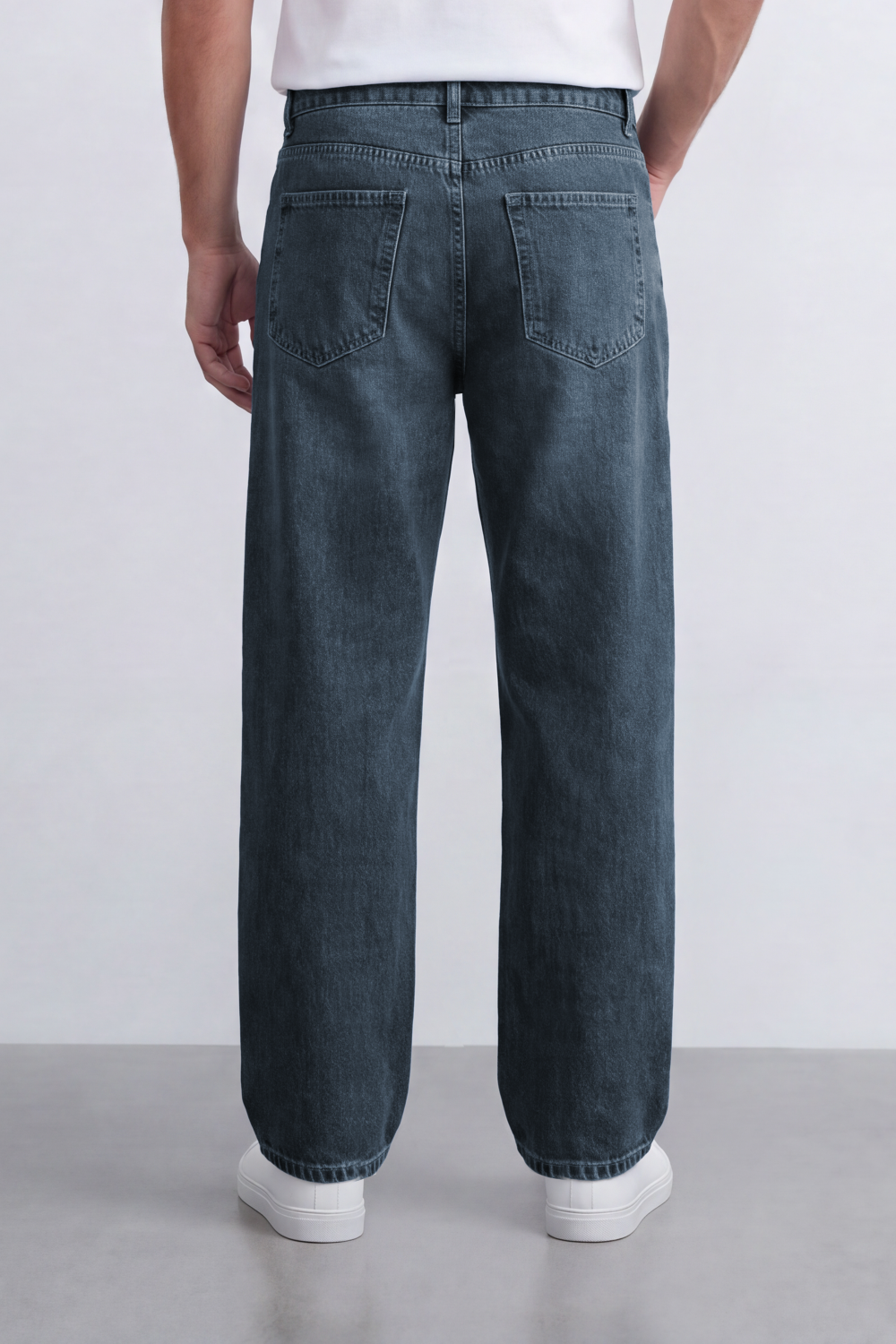 Men's Tomato Store Wide Leg Denim Jeans Pants With Five Pocket Styling