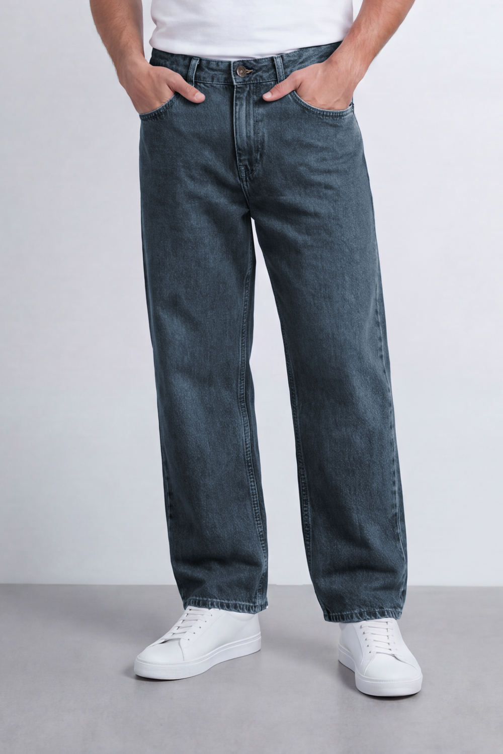 Men's Tomato Store Wide Leg Denim Jeans Pants With Five Pocket Styling