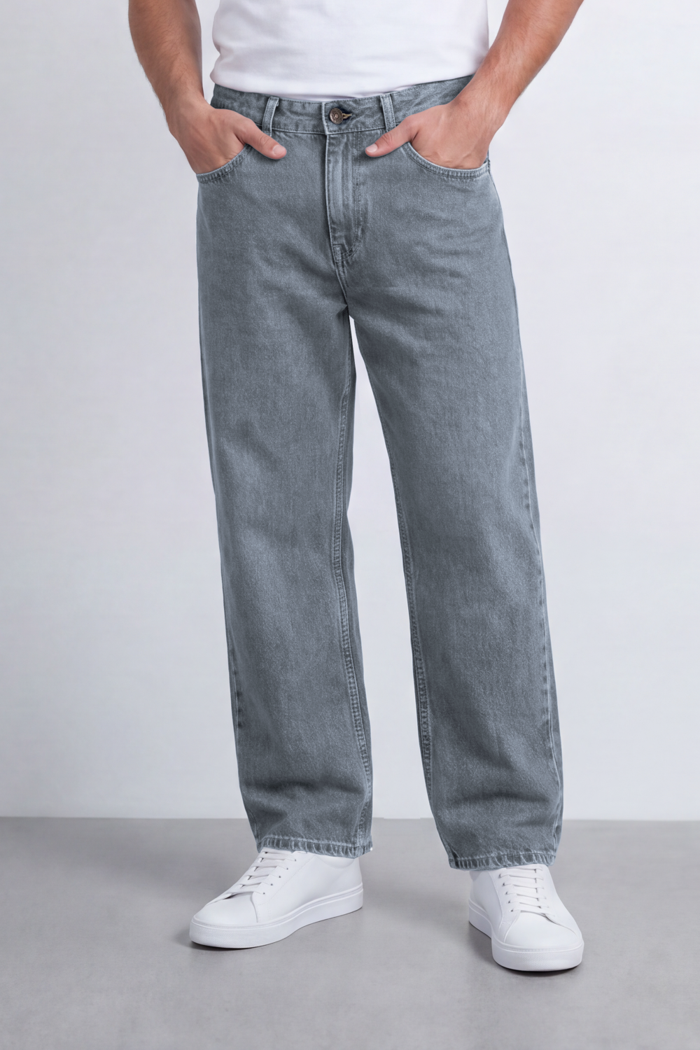 Men's Tomato Store Wide Leg Denim Jeans Pants With Five Pocket Styling