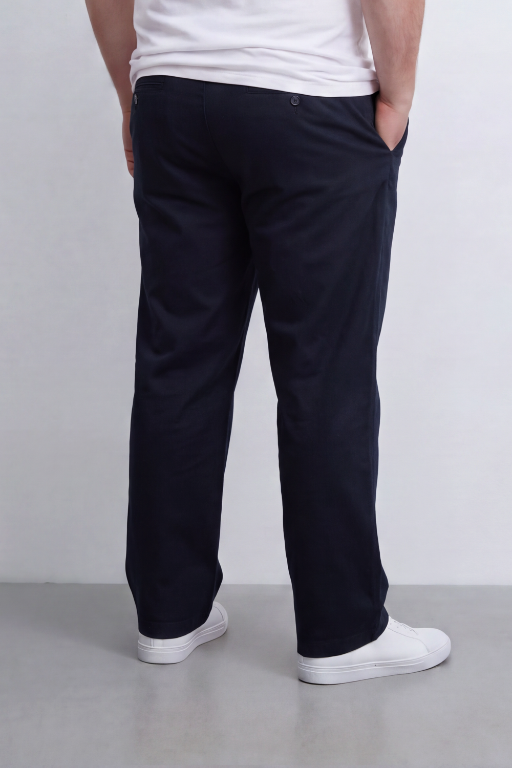 Men's Tomato Store Twill Pants Clean Tailored Waist Side Pocket Detail Big Size