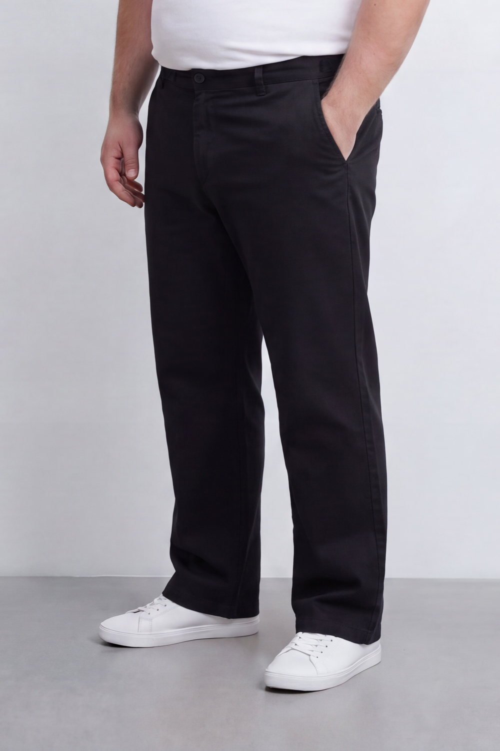 Men's Tomato Store Twill Pants Clean Tailored Waist Side Pocket Detail Big Size