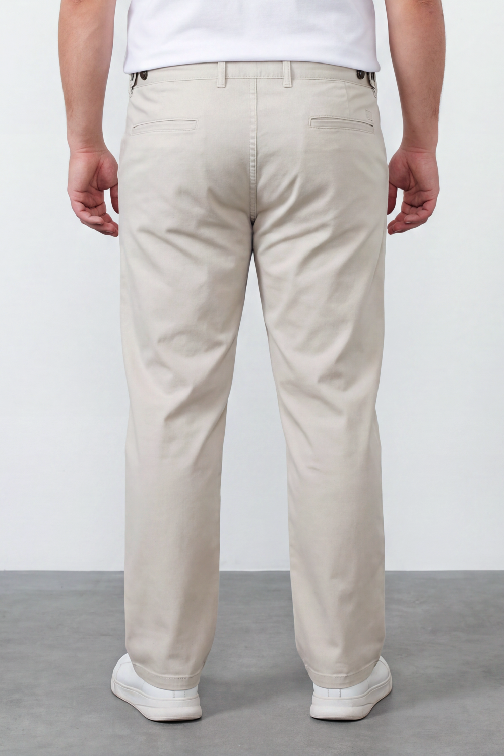 Men's Tomato Store Twill Pants Clean Tailored Waist Side Pocket Detail Big Size