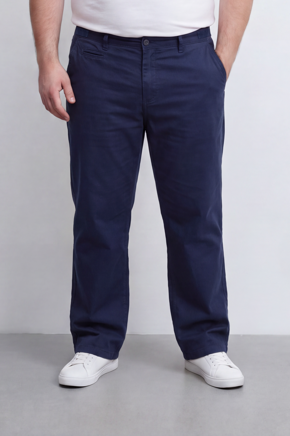 Men's Tomato Store Twill Pants Clean Tailored Waist Side Pocket Detail Big Size