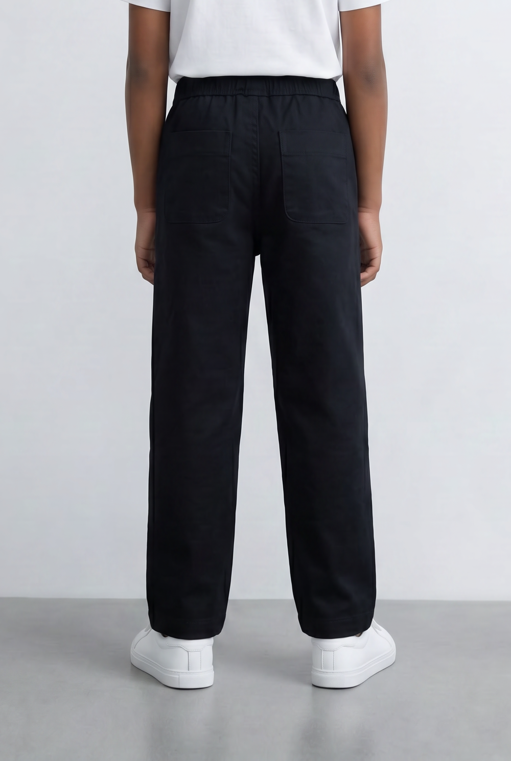 Boy's Gabardine Sherwal Cargo Pants Elastic Drawstring Waist Casual Smart Style Tomato Store