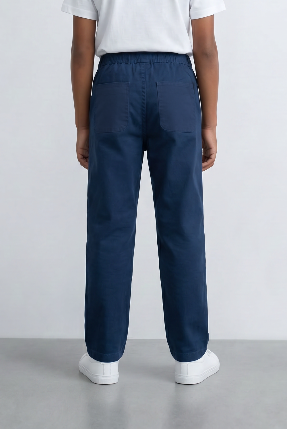 Boy's Gabardine Sherwal Cargo Pants Elastic Drawstring Waist Casual Smart Style Tomato Store