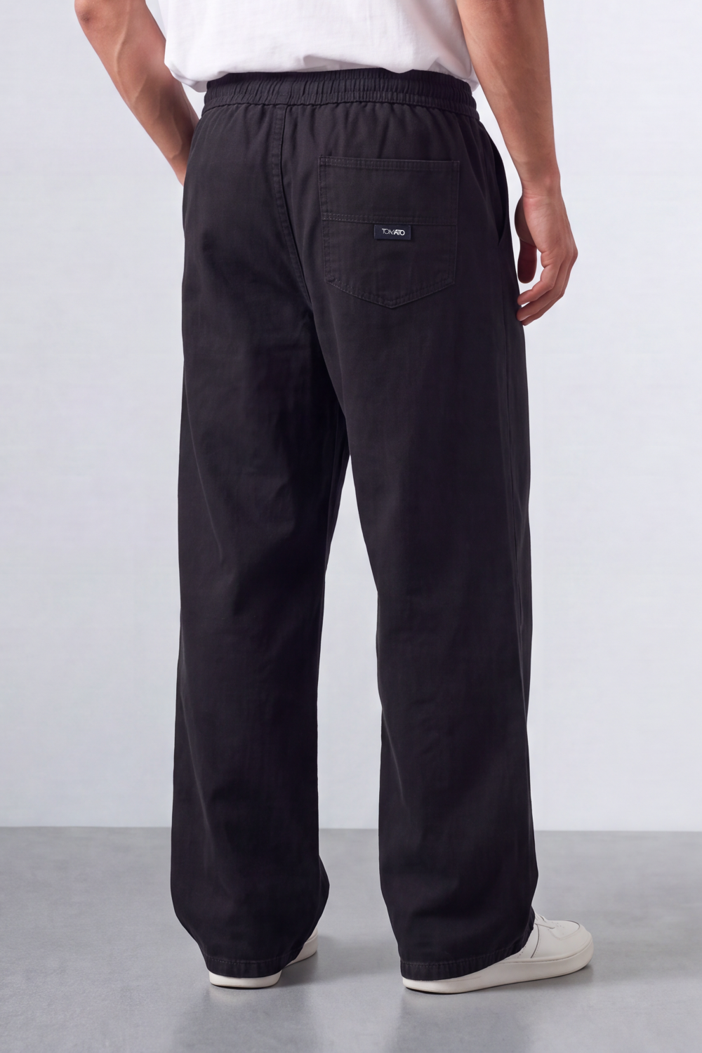 Men’s Tomato Store Easy Drape Linen Pants Wrinkled Slub Grain Gives Wide Leg Relaxed Resort Feel