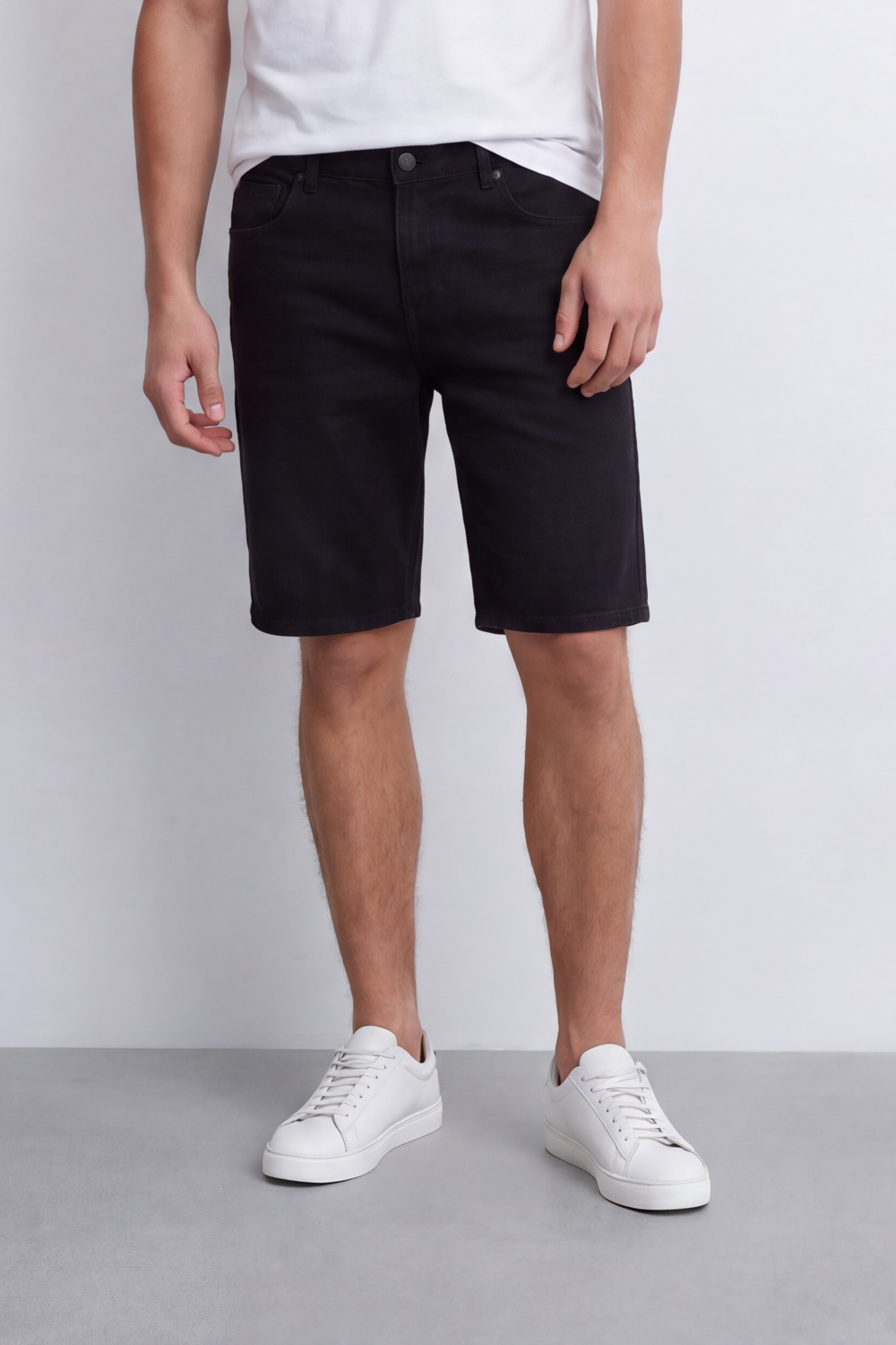 Men's Tomato Store Washed Used Denim Bermuda Shorts Classic Five-Pocket Detail Bigsize