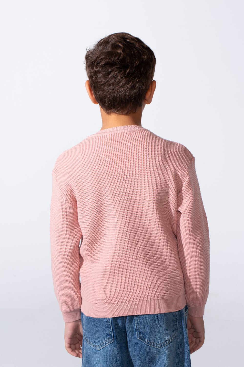 Boy's Long Sleeve Round Neckline Slim Fit Basic Comfy Classic Pullover