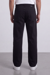 Men's Tomato Store Washed Denim Jeans Self-Tie Belt Detail Classic Pagy Used Pants