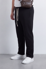 Men's Tomato Store Winter Sweatpants Soft Fleece Fabric Contrast Drawstring Waist Big Size