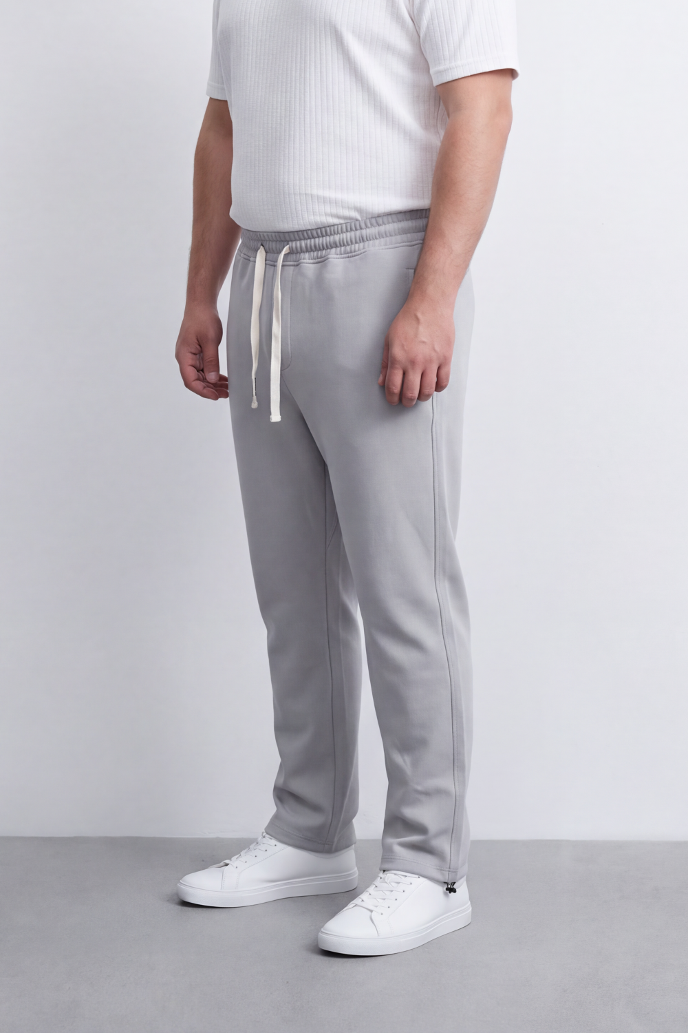 Men's Tomato Store Winter Sweatpants Soft Fleece Fabric Contrast Drawstring Waist Big Size