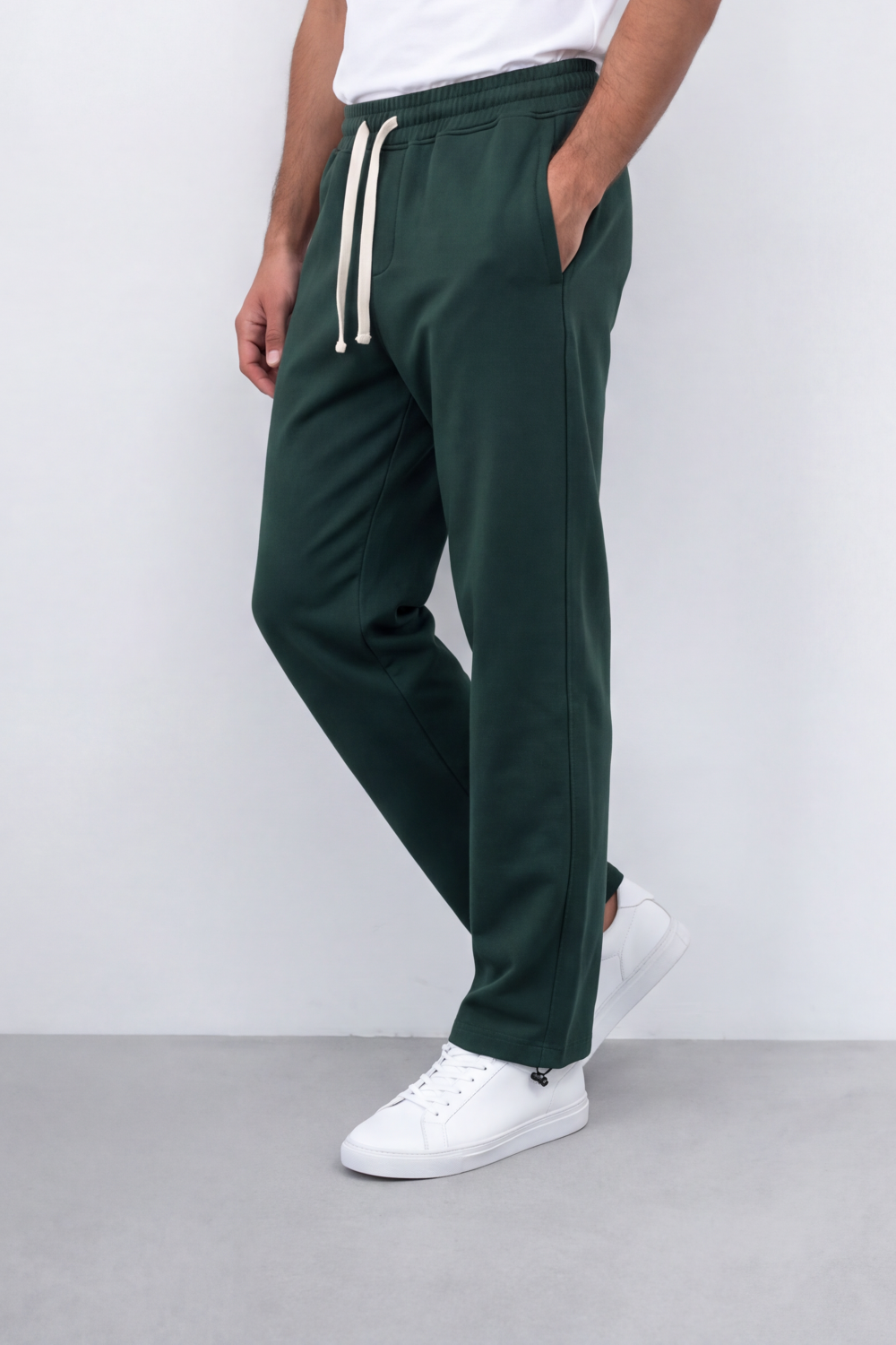 Men's Tomato Store Winter Sweatpants Soft Fleece Fabric Contrast Drawstring Waist Oversize
