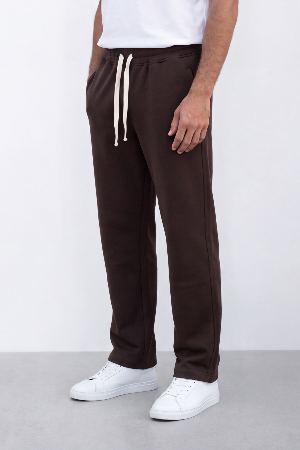 Men's Tomato Store Winter Sweatpants Soft Fleece Fabric Contrast Drawstring Waist Oversize