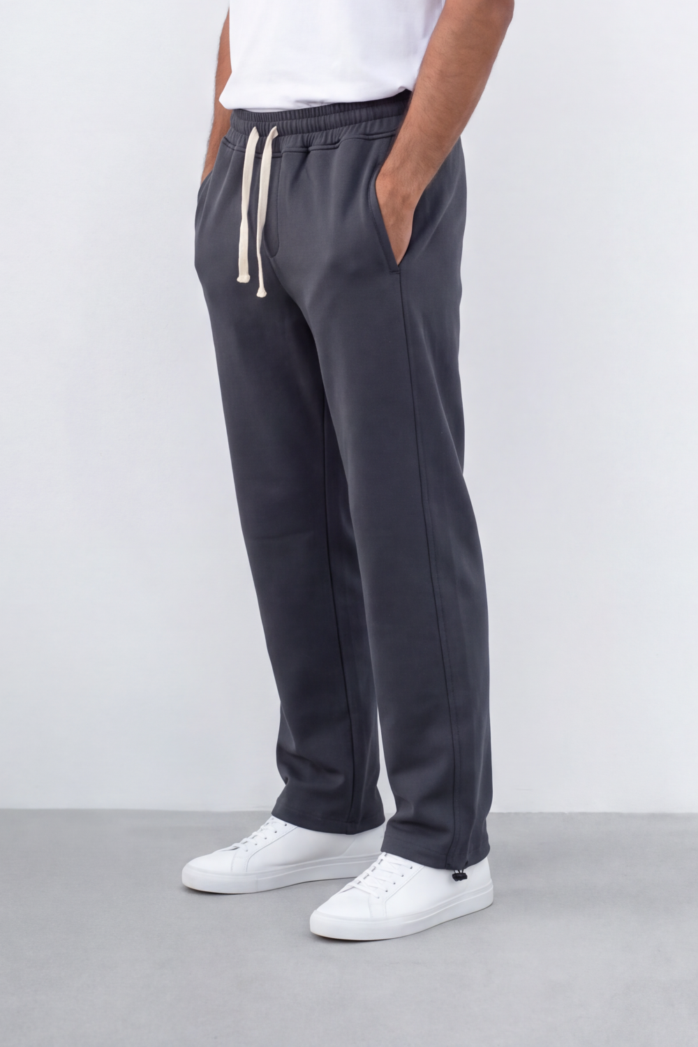 Men's Tomato Store Winter Sweatpants Soft Fleece Fabric Contrast Drawstring Waist Oversize
