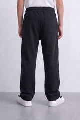 Boy's Tomato Store Soft Interlock Track Pants Contrast Drawstring Detail Elastic Waist Oversize Fit