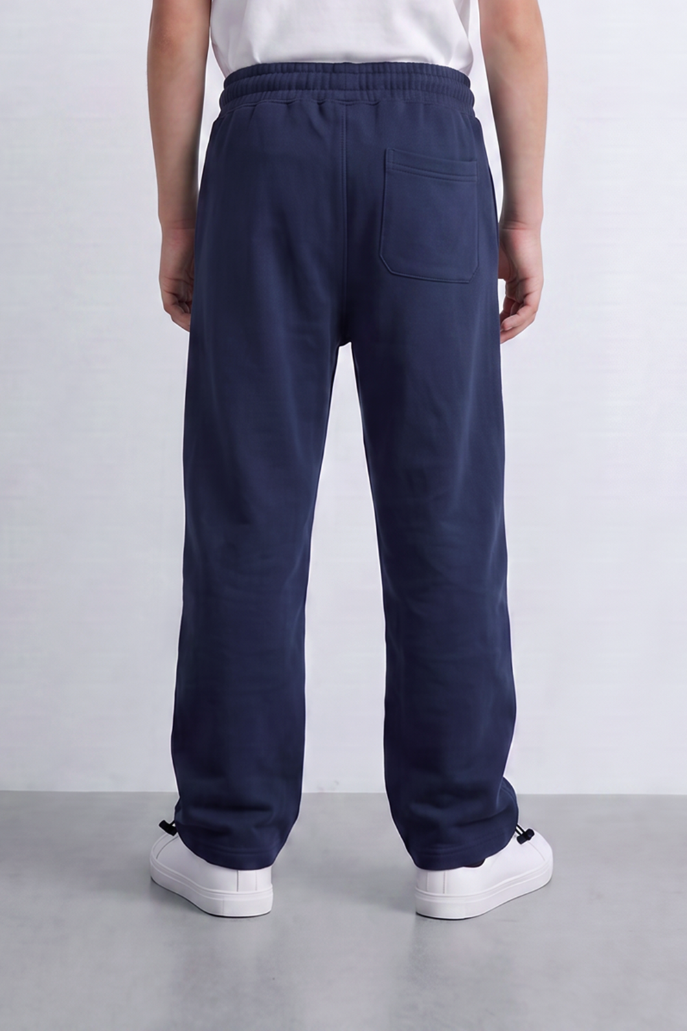 Boy's Tomato Store Soft Interlock Track Pants Contrast Drawstring Detail Elastic Waist Oversize Fit