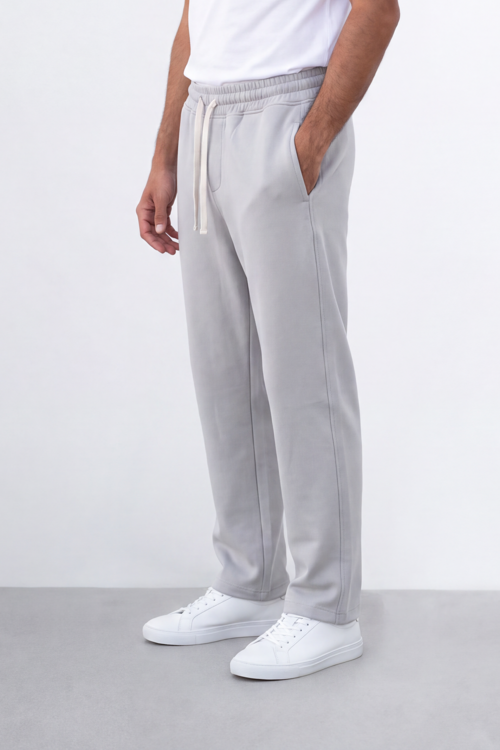 Men's Tomato Store Winter Sweatpants Soft Fleece Fabric Contrast Drawstring Waist Oversize