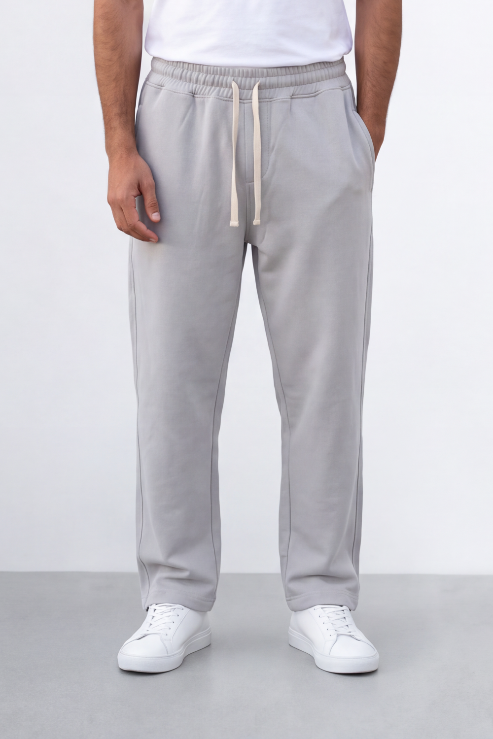 Men's Tomato Store Winter Sweatpants Soft Fleece Fabric Contrast Drawstring Waist Oversize