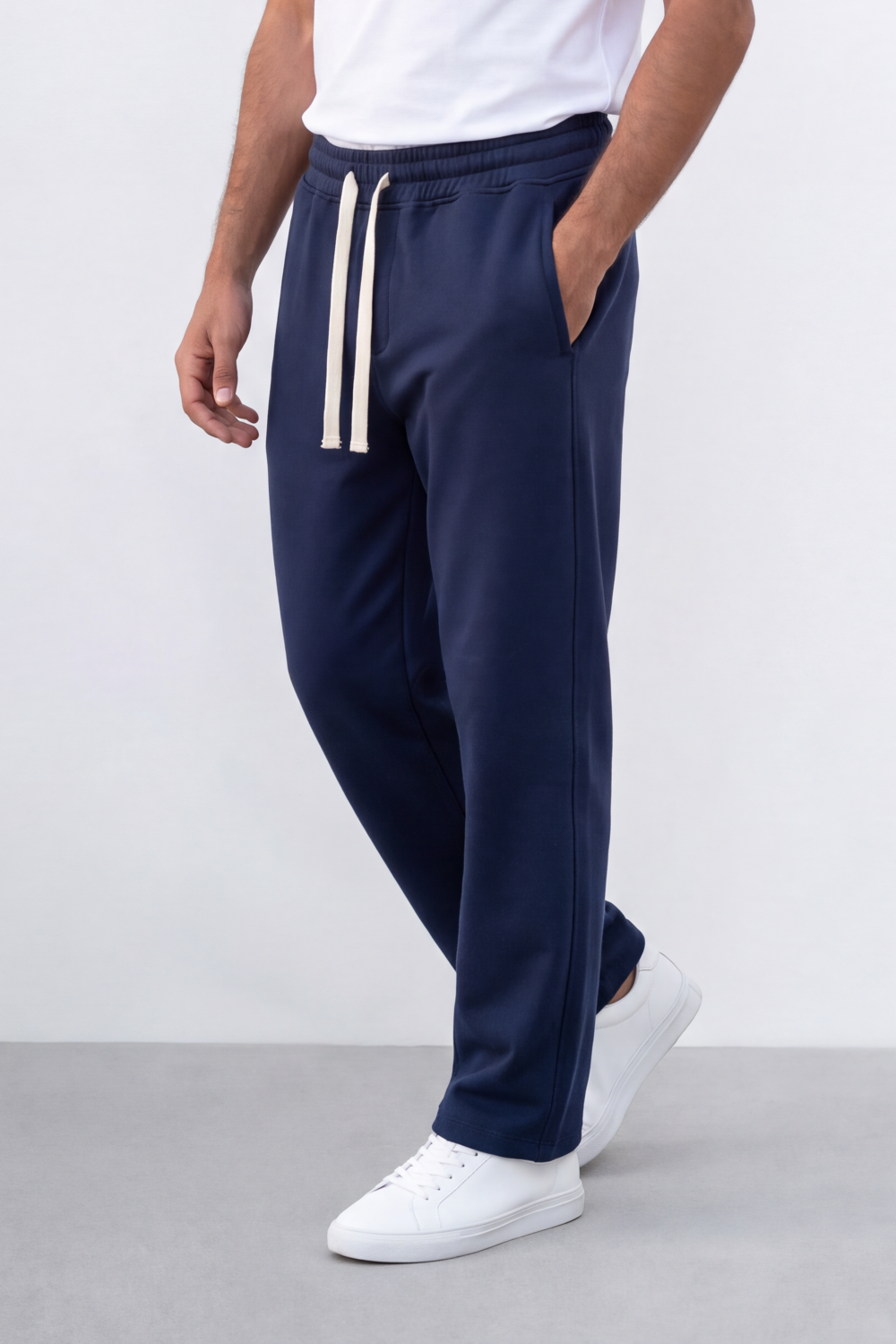 Men's Tomato Store Winter Sweatpants Soft Fleece Fabric Contrast Drawstring Waist Oversize