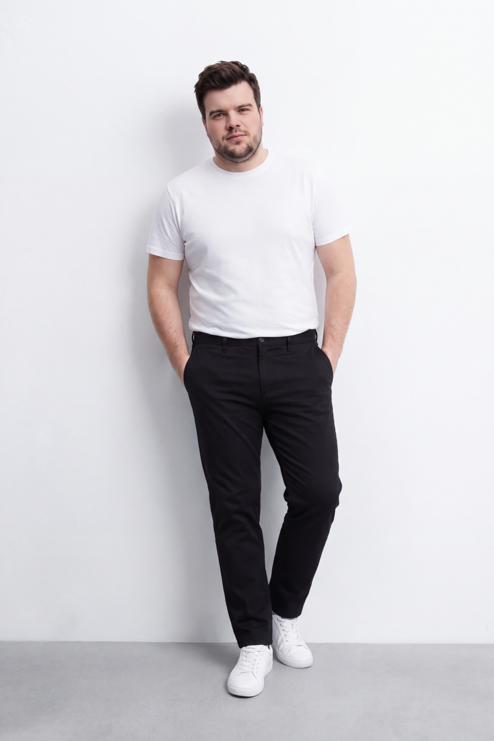 Men's Tomato Store Gabarden Pants Clean Tailored Waist Side Pocket Detail Big Size