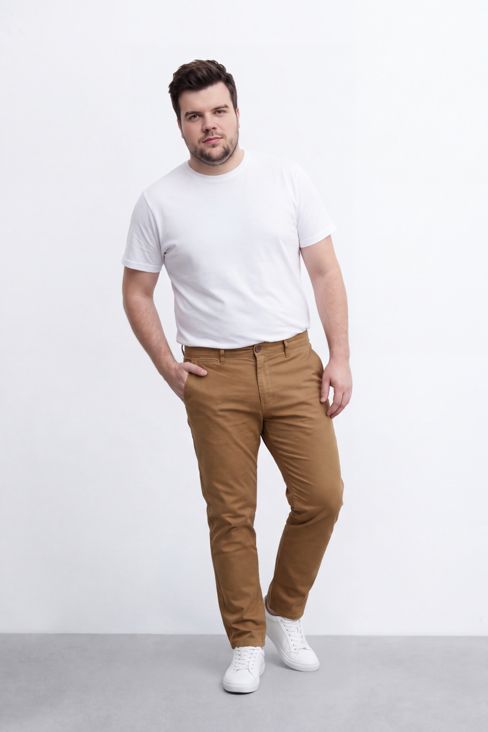 Men's Tomato Store Gabarden Pants Clean Tailored Waist Side Pocket Detail Big Size