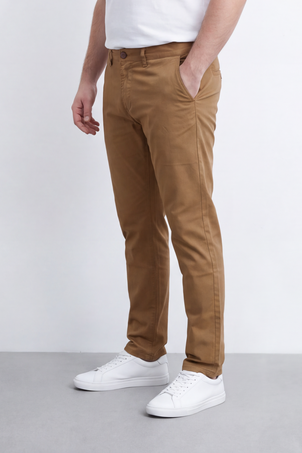 Men's Tomato Store Gabarden Pants Clean Tailored Waist Side Pocket Detail Big Size