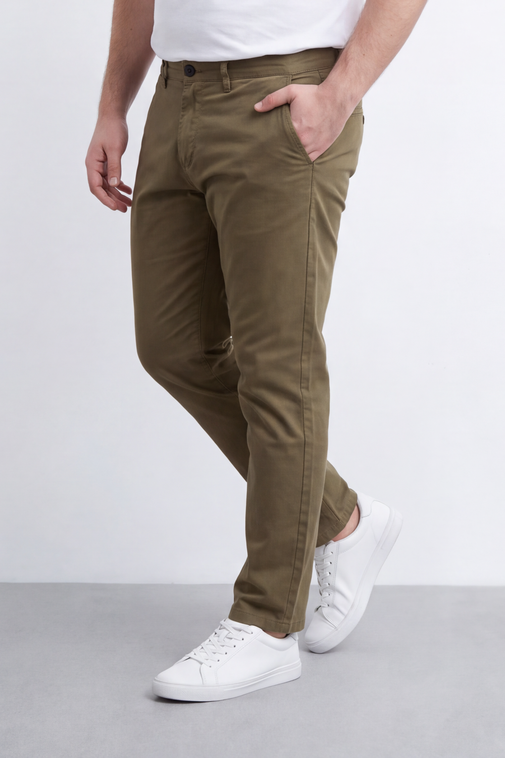 Men's Tomato Store Gabarden Pants Clean Tailored Waist Side Pocket Detail Big Size