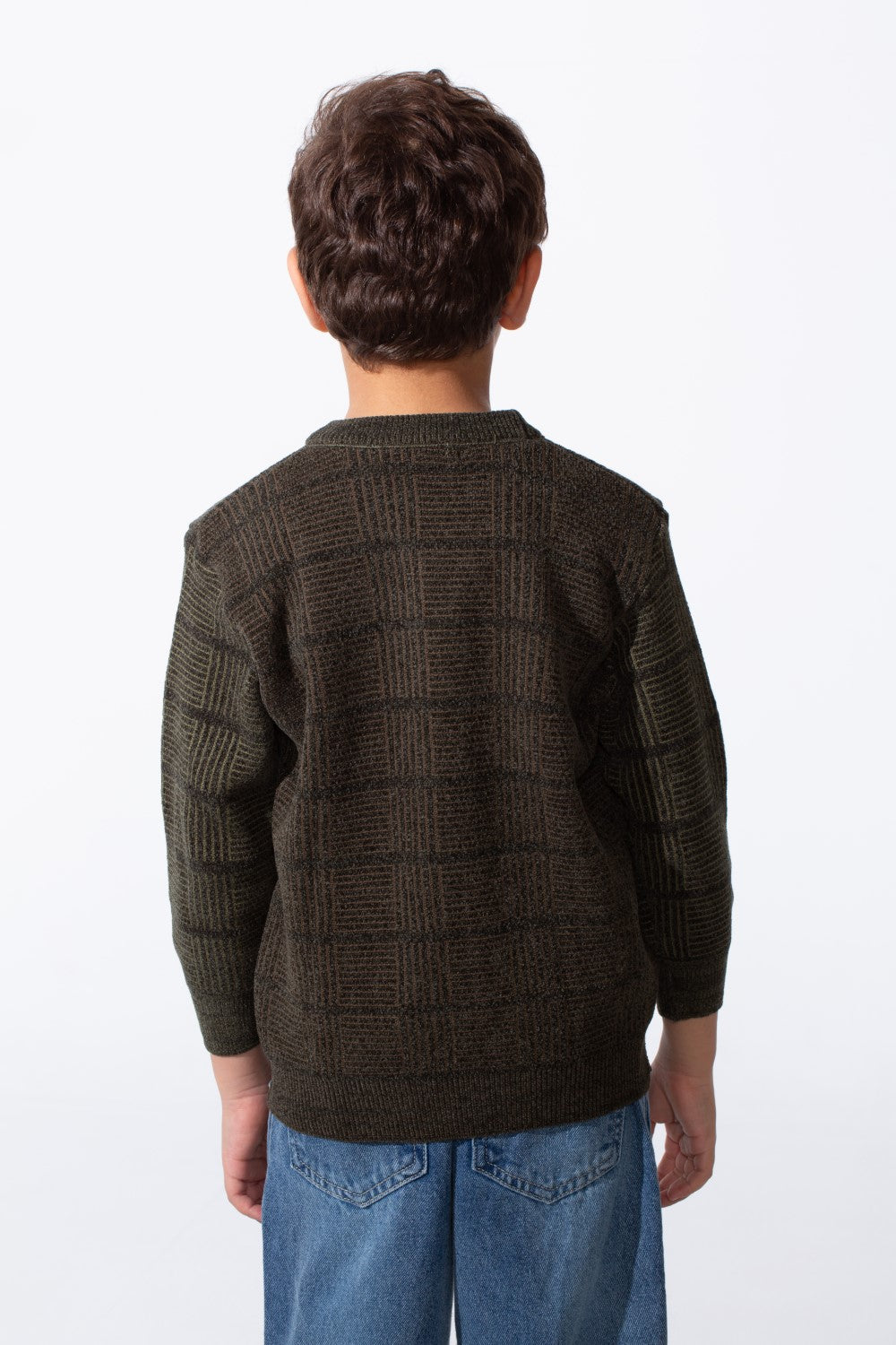 Boy's Round Neck Slim Fit Breathable Fabric Pullover