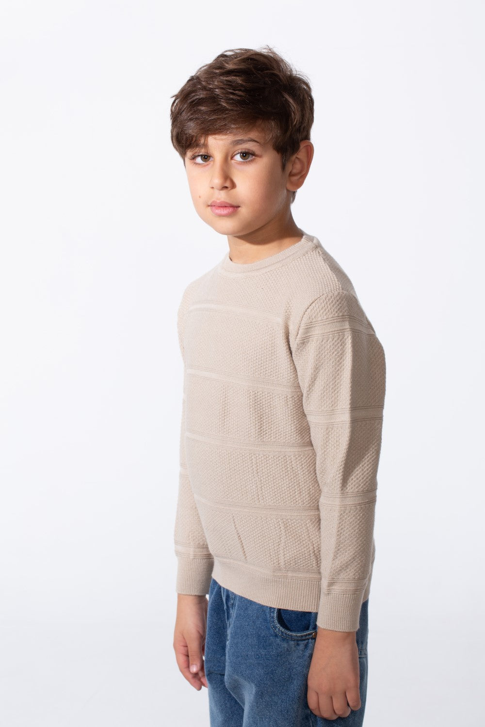 Boy's Soft Knit Everyday Slim Fit Sweater Pullover