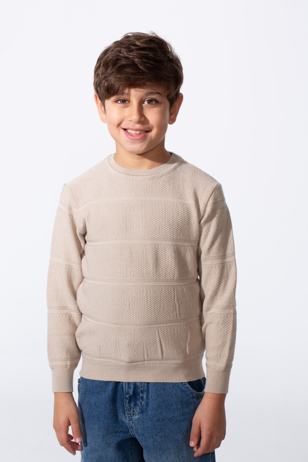 Boy's Soft Knit Everyday Slim Fit Sweater Pullover