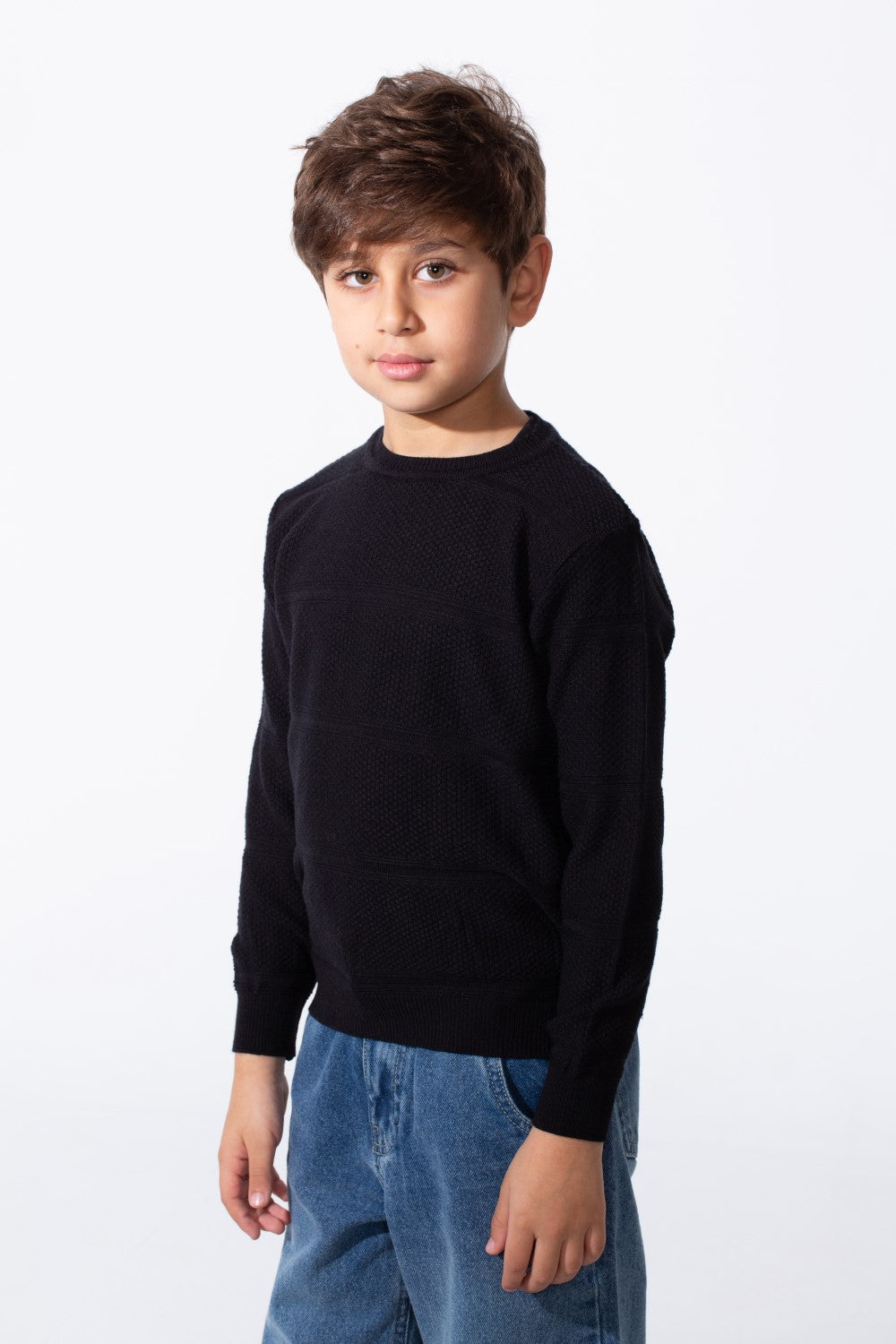 Boy's Soft Knit Everyday Slim Fit Sweater Pullover
