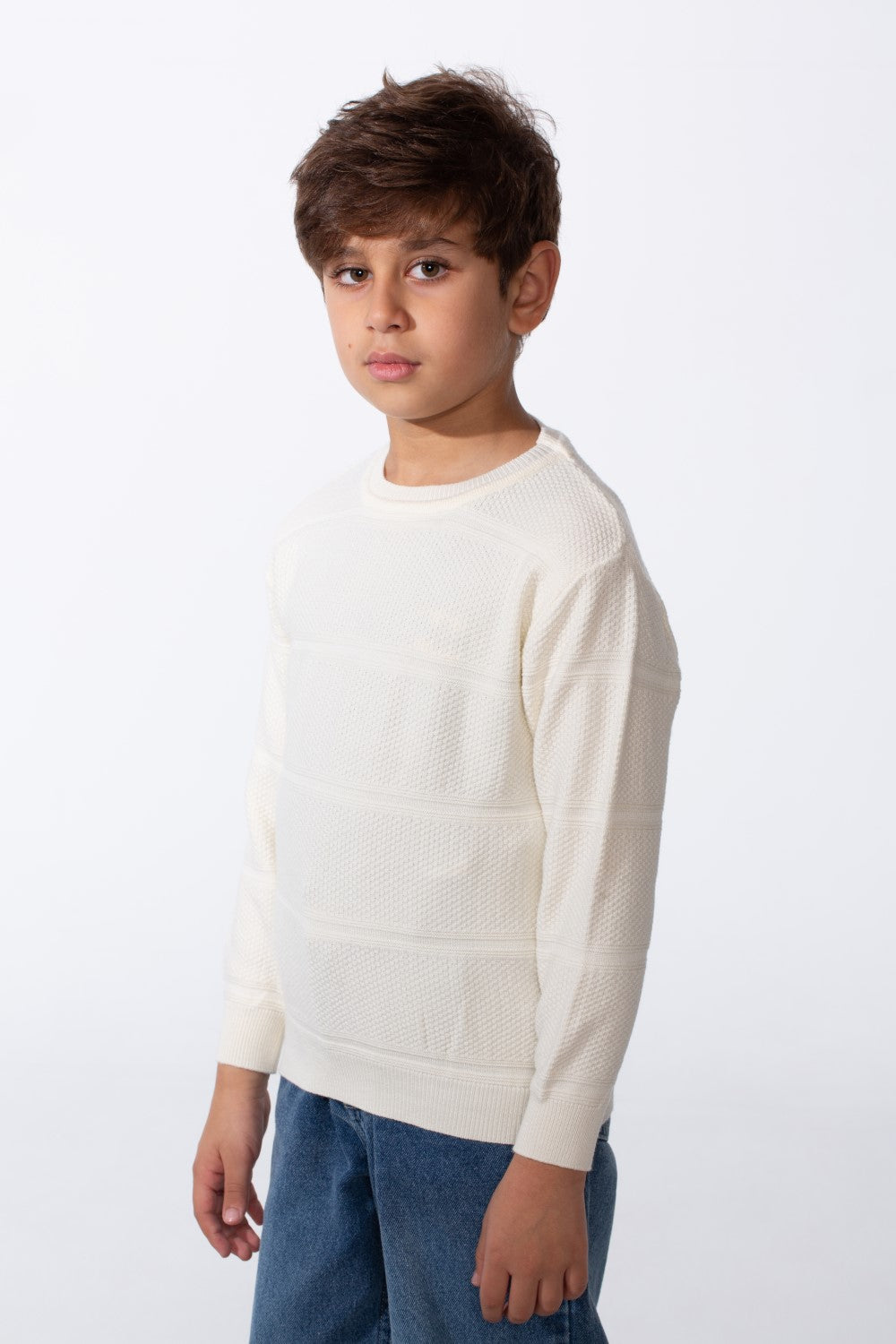 Boy's Soft Knit Everyday Slim Fit Sweater Pullover