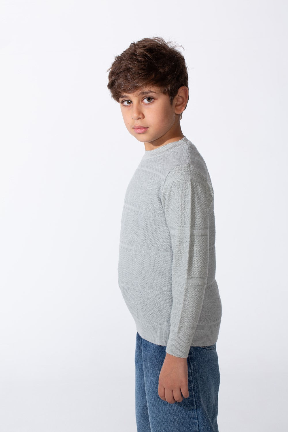 Boy's Soft Knit Everyday Slim Fit Sweater Pullover