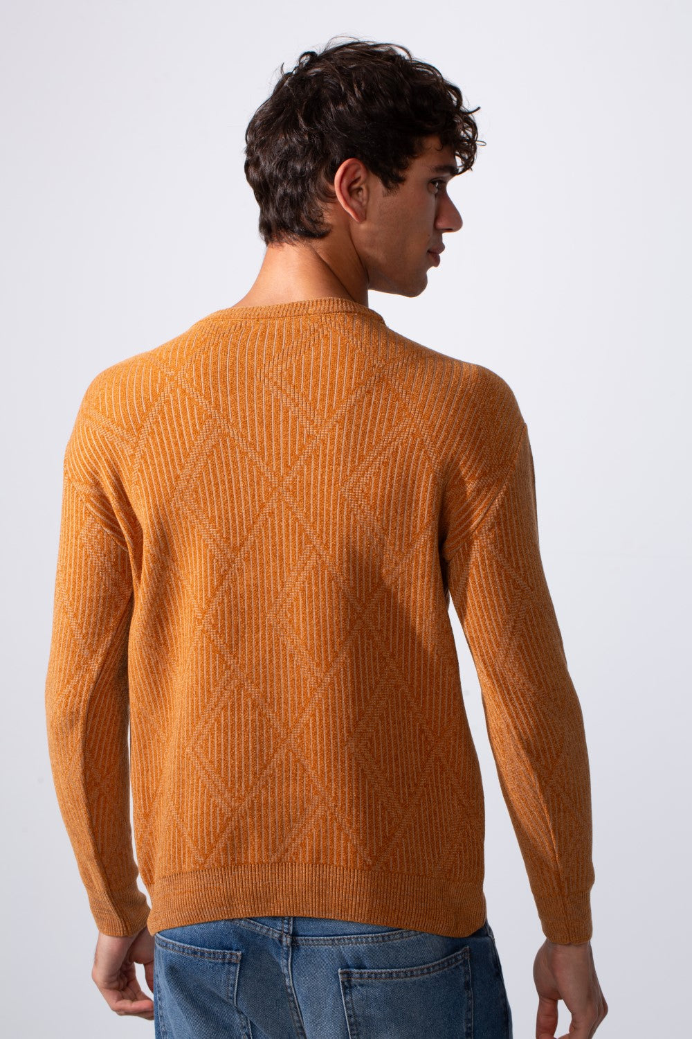 Men's Crew Neck Slim Fit Pullover Sweater