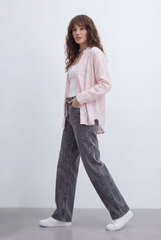 Women’s Tomato Store Bloom Lace Blouse With Sheer Organza Texture Raised Floral Embroidery Front And Back