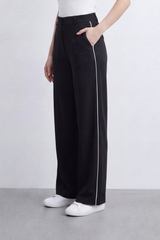 Women’s Tomato Store Sport Line Wide Pants Clean Plain Surface With Contrast Side Stripe Detail