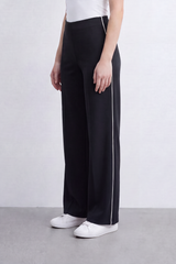 Women’s Tomato Store Sport Line Wide Pants Clean Plain Surface With Contrast Side Stripe Detail