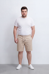 Men's Tomato Store Big Size Bermuda Shorts Adjustable Drawstring Waist Clean Tailored Design