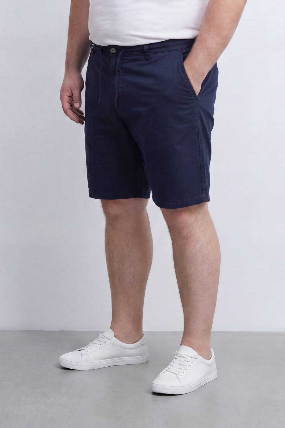 Men's Tomato Store Big Size Bermuda Shorts Adjustable Drawstring Waist Clean Tailored Design